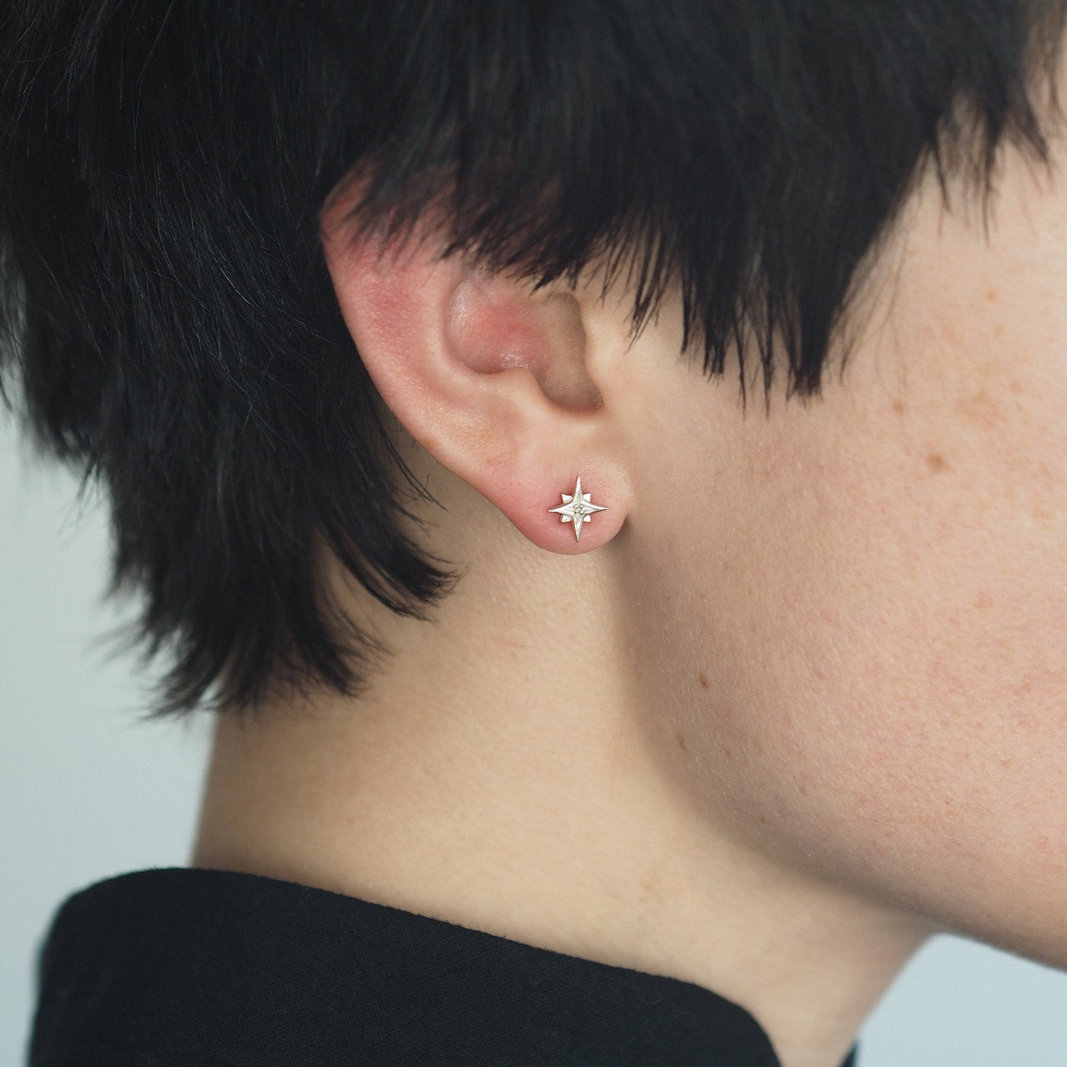 Compass Star Stud Earrings Yasmin Everley Jewellery 49 GBP