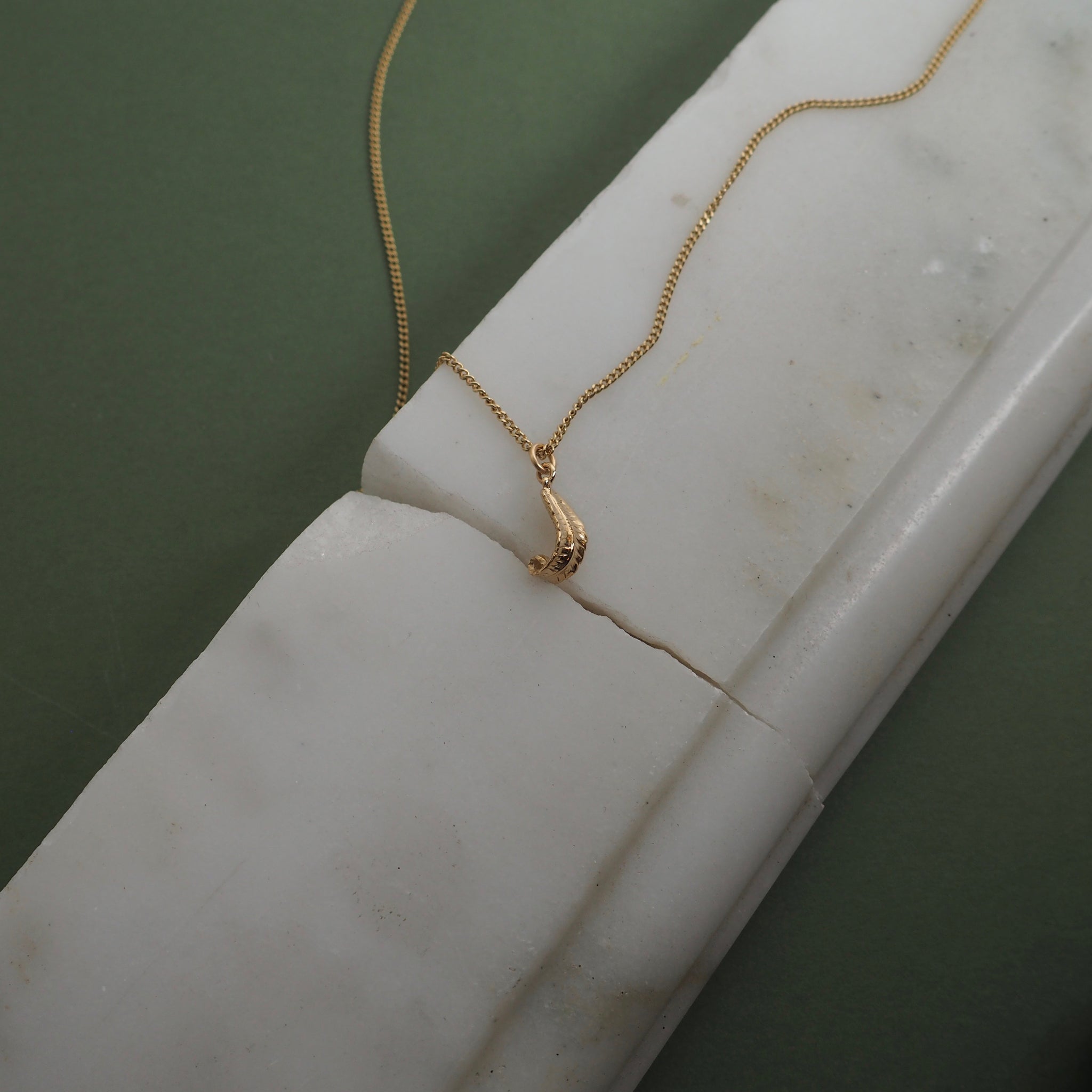 9ct Gold Fern Pendant by Yasmin Everley