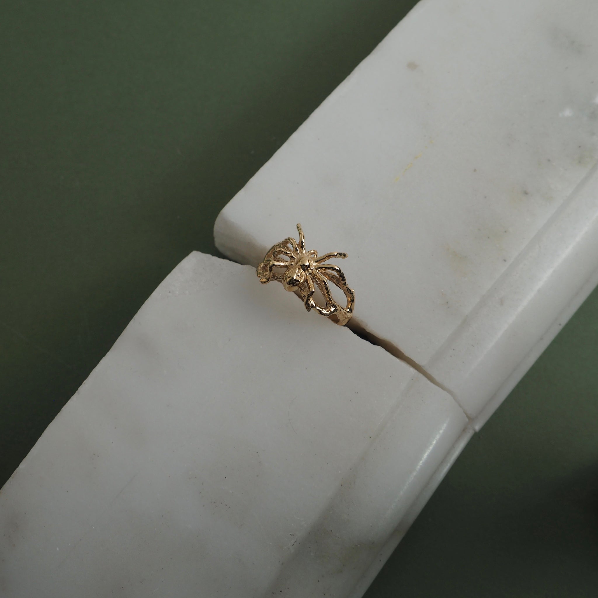 9ct Gold Little Spider Ring by Yasmin Everley