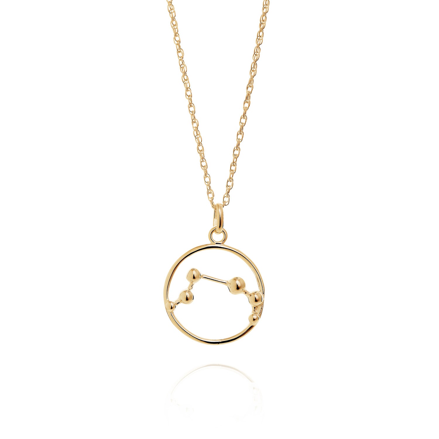 Solid Gold Astrology Necklace by Yasmin Everley