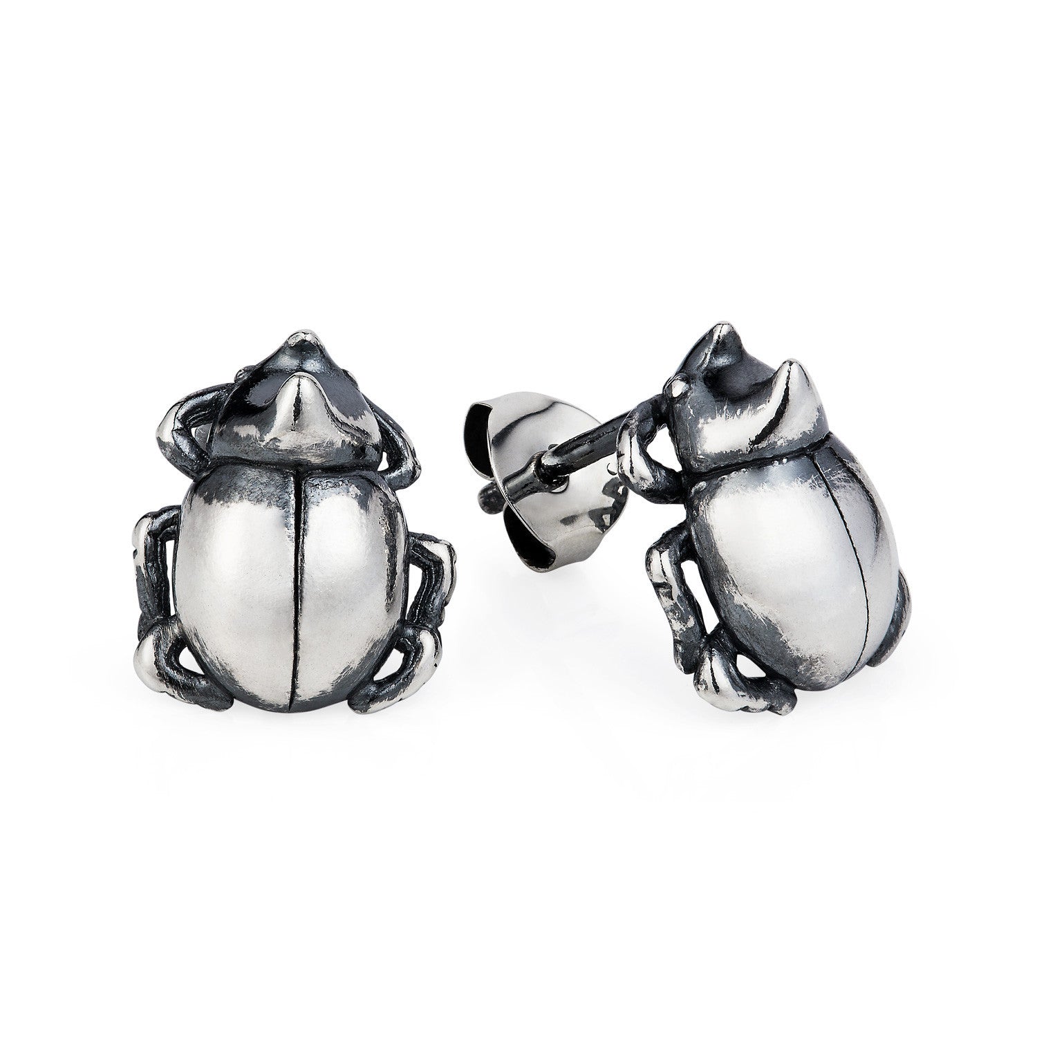 Little Rhino Beetle Earrings