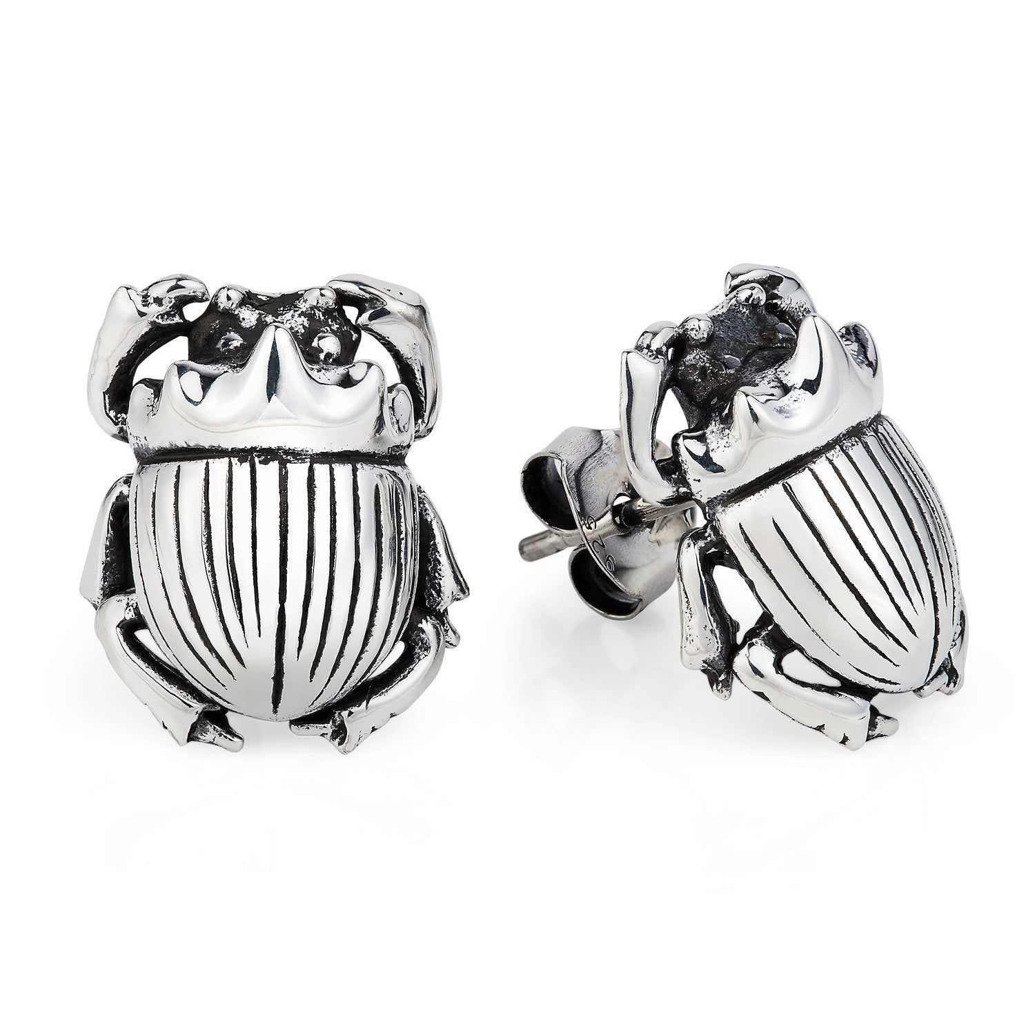 Scarab stud earrings Clearance