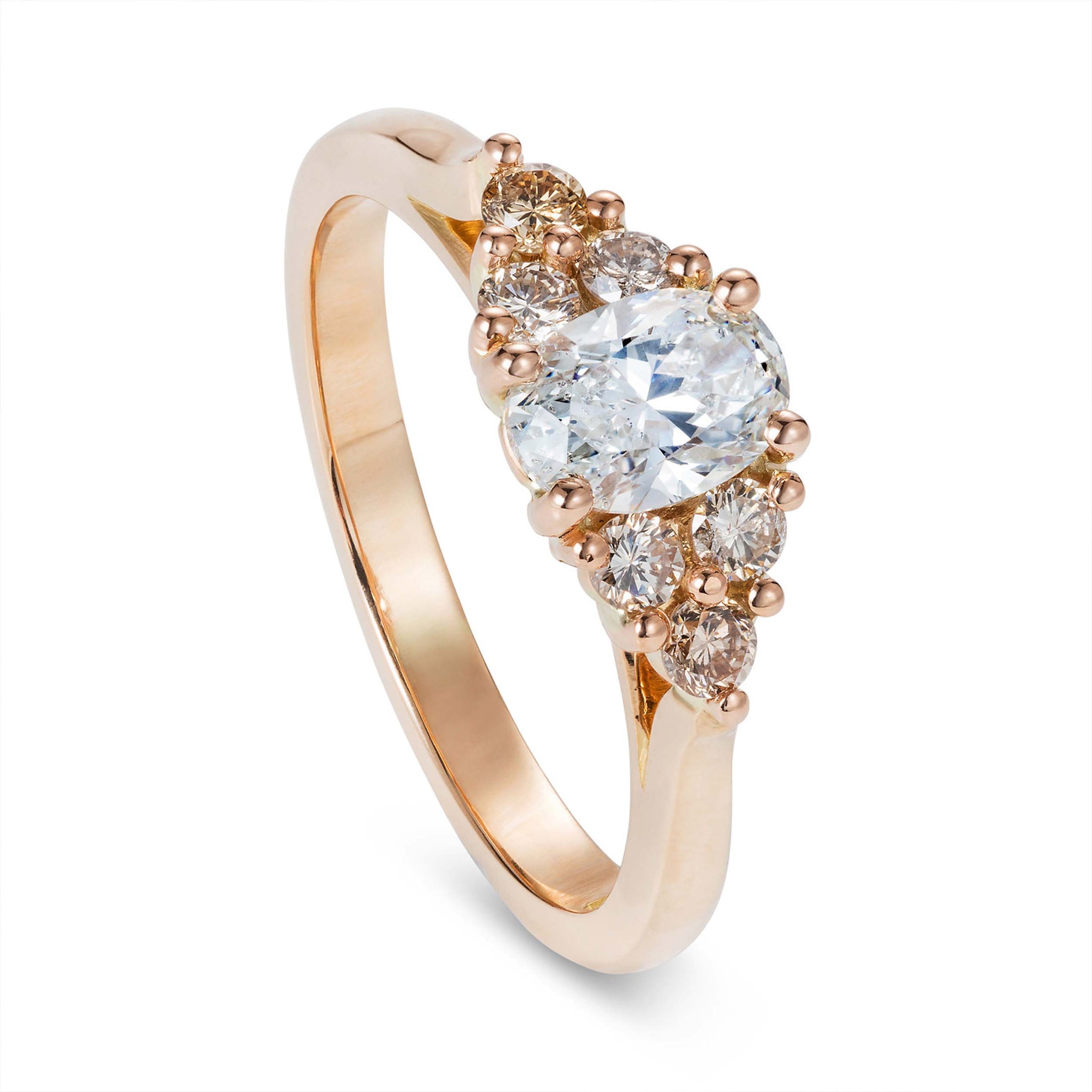 Ombré Champagne Engagement Ring by Yasmin Everley