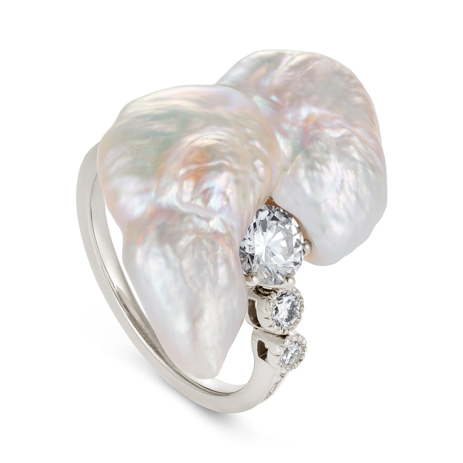 Pearl Irritant Engagement Ring by Yasmin Everley