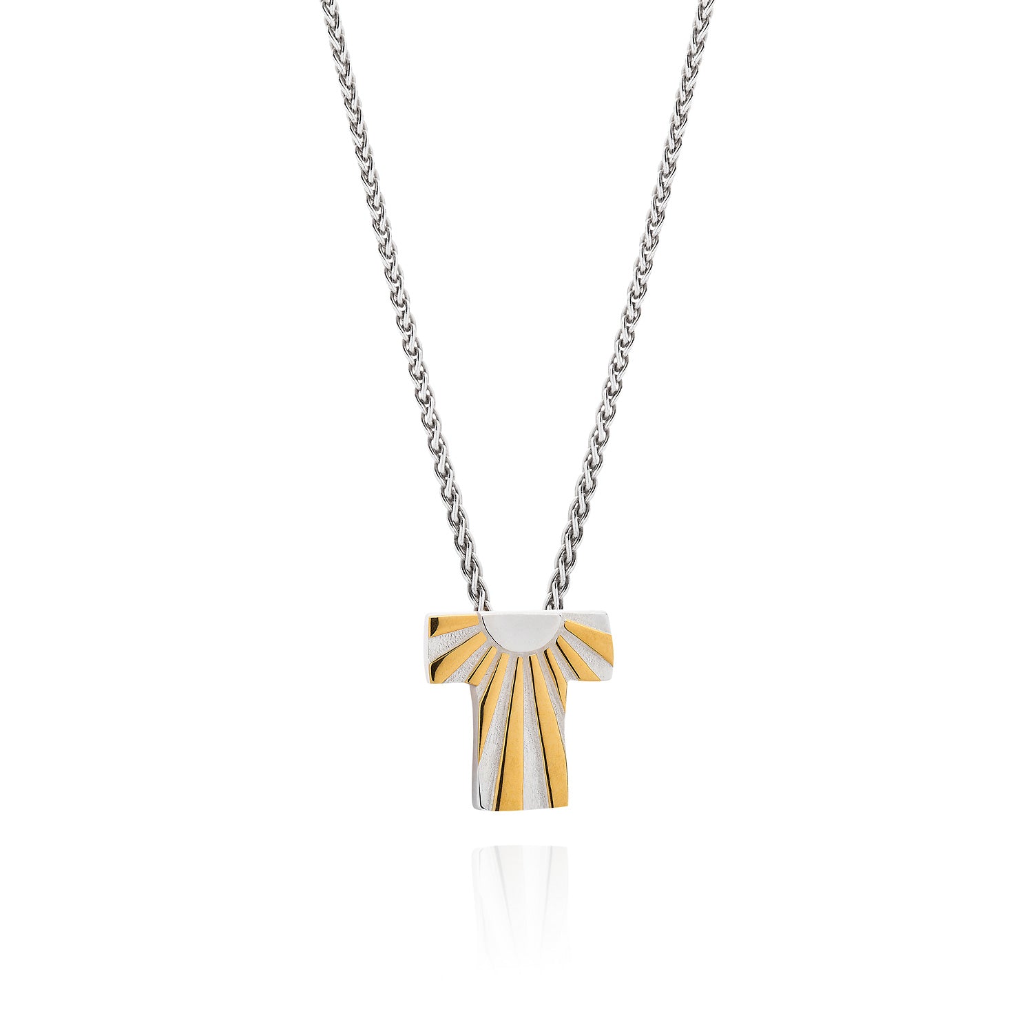 Art Deco Initial Silver Necklace by Yasmin Everley