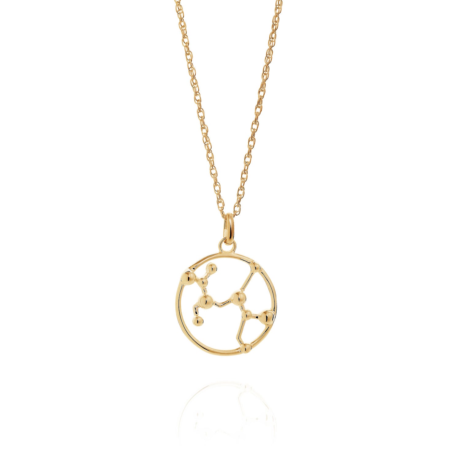 Solid Gold Astrology Necklace by Yasmin Everley