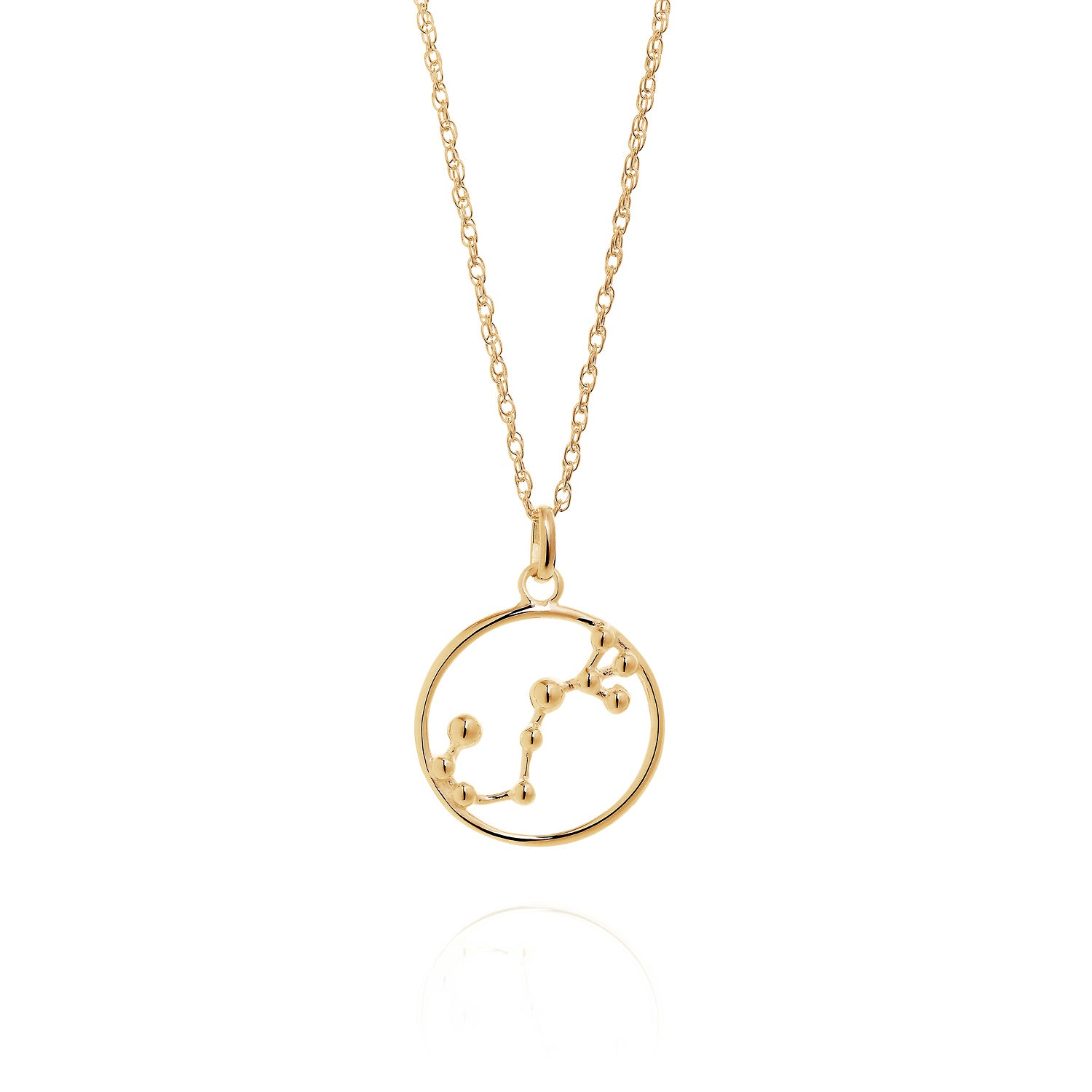 Solid Gold Astrology Necklace by Yasmin Everley