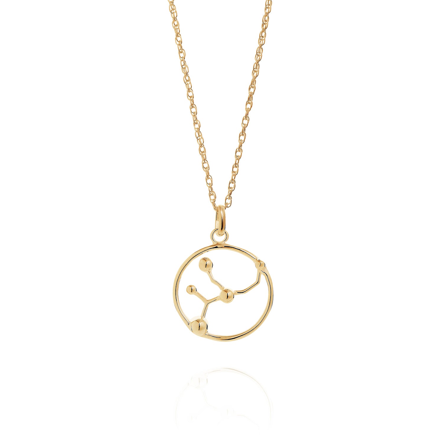 Solid Gold Astrology Necklace by Yasmin Everley
