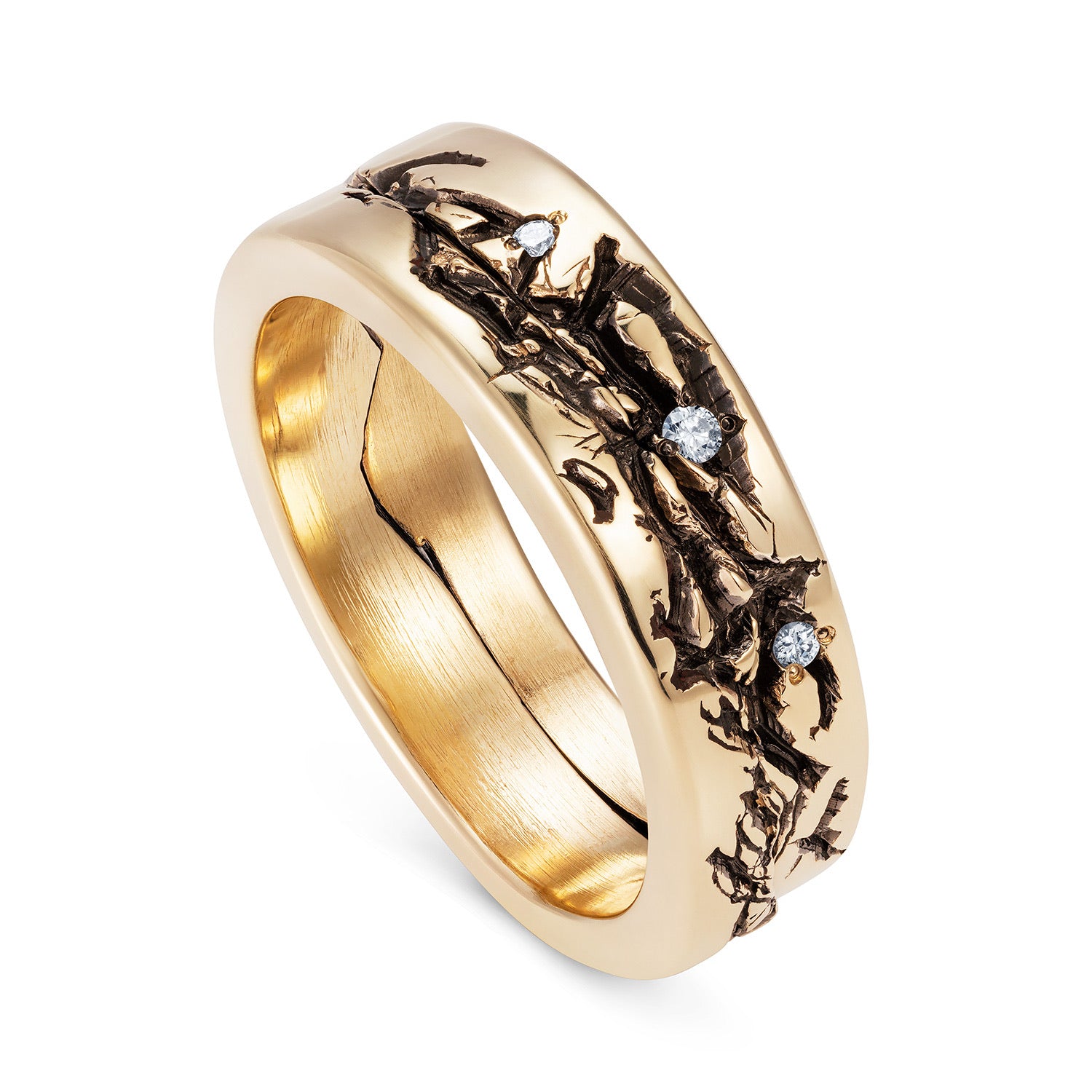 Leap Year Engagement Ring & Wedding Ring Stack by Yasmin Everley