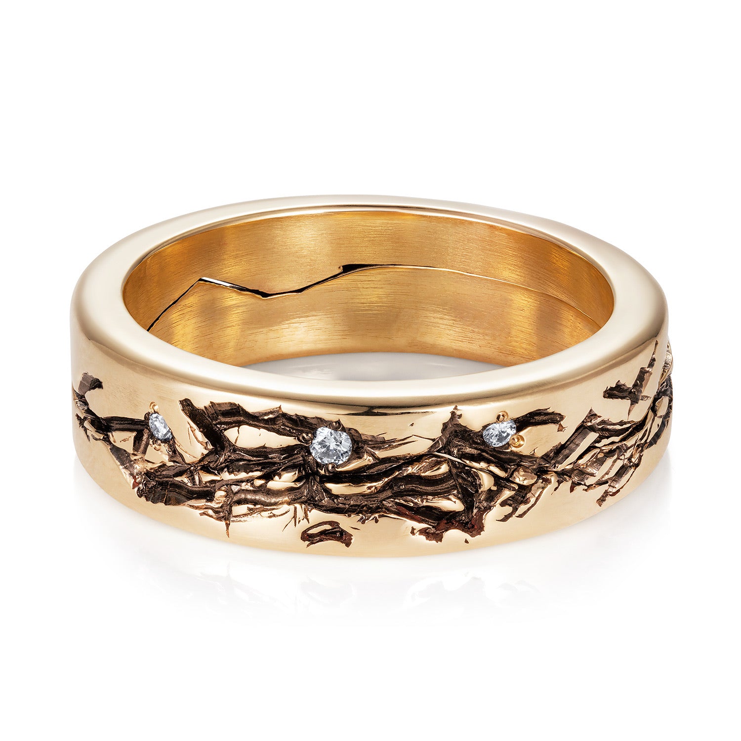 Leap Year Engagement Ring & Wedding Ring Stack by Yasmin Everley