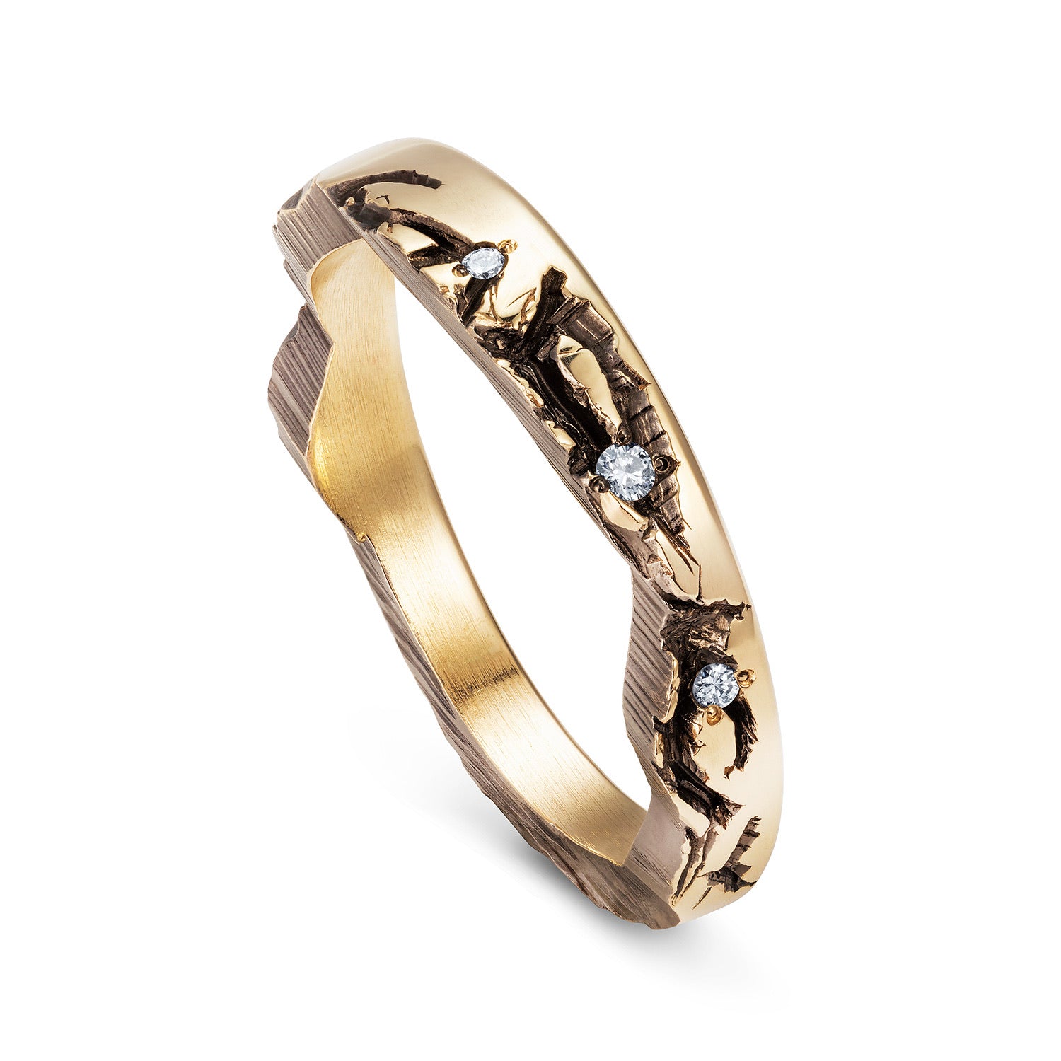 Leap Year Engagement Ring & Wedding Ring Stack by Yasmin Everley